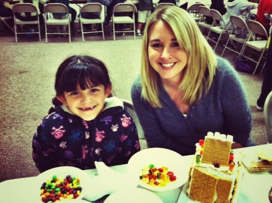 photo 4 Julianna and Carla were all smiles while building their gingerbread house
