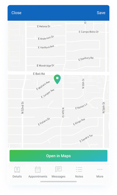 SalesExec Mobile - Lead on the Map