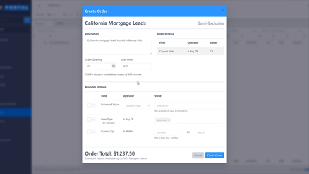Automated Lead Ordering