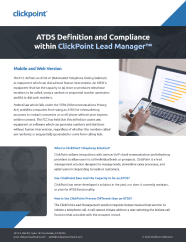 TCPA and ATDS Compliance Definitions